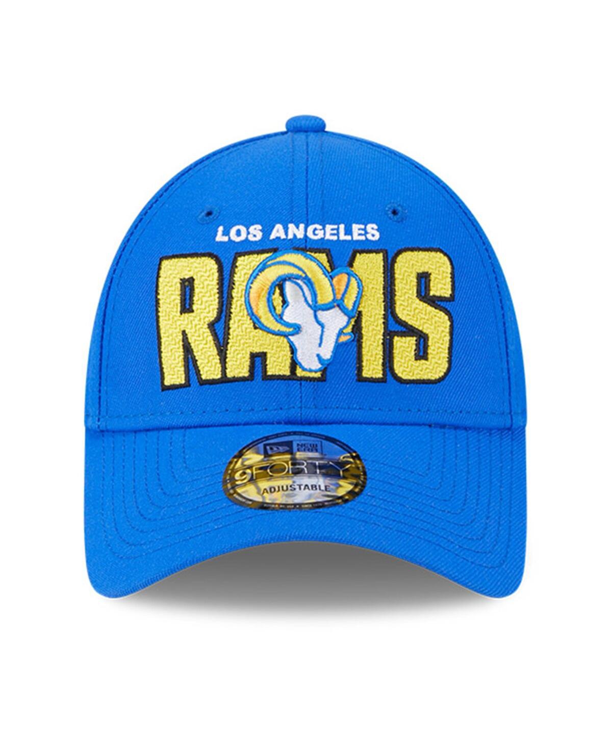New Era Royal Los Angeles Rams 2023 Nfl Draft 9forty Adjustable Hat In Royal