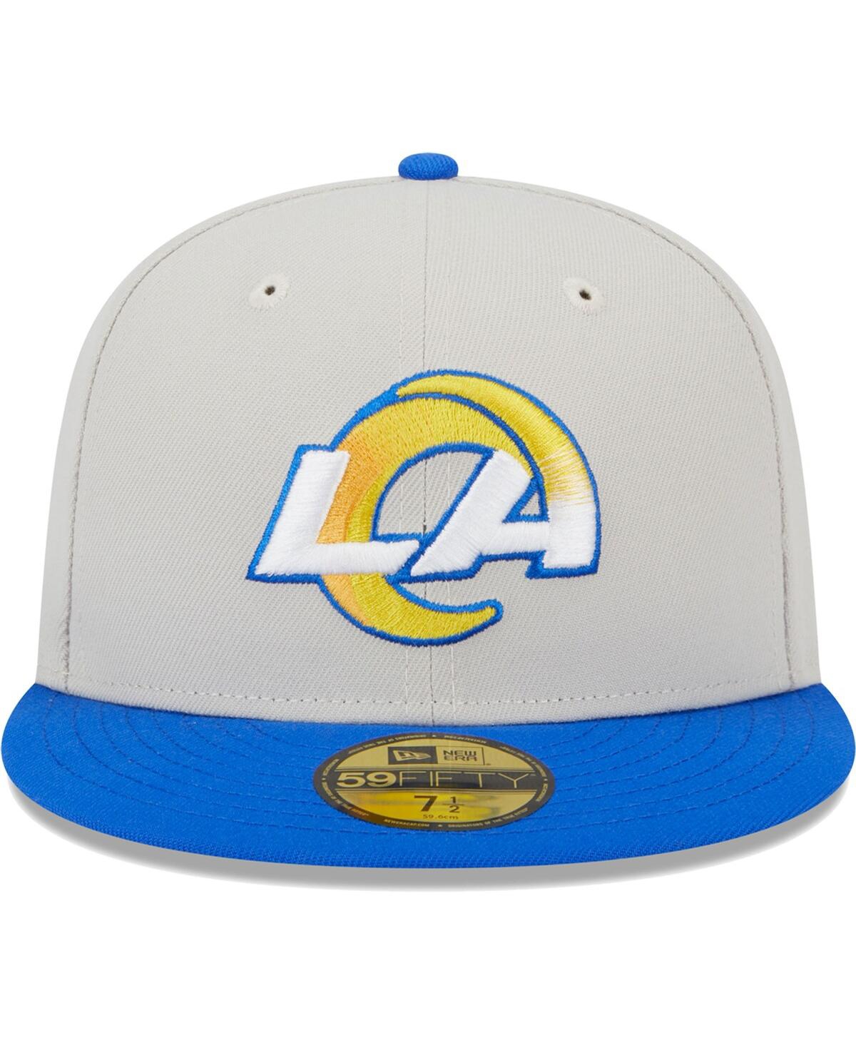 NEW ERA MEN'S NEW ERA KHAKI, ROYAL LOS ANGELES RAMS SUPER BOWL CHAMPIONS PATCH 59FIFTY FITTED HAT 