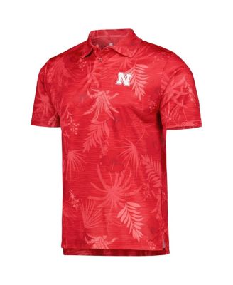 Men's Scarlet Nebraska Huskers Palms Team Polo Shirt