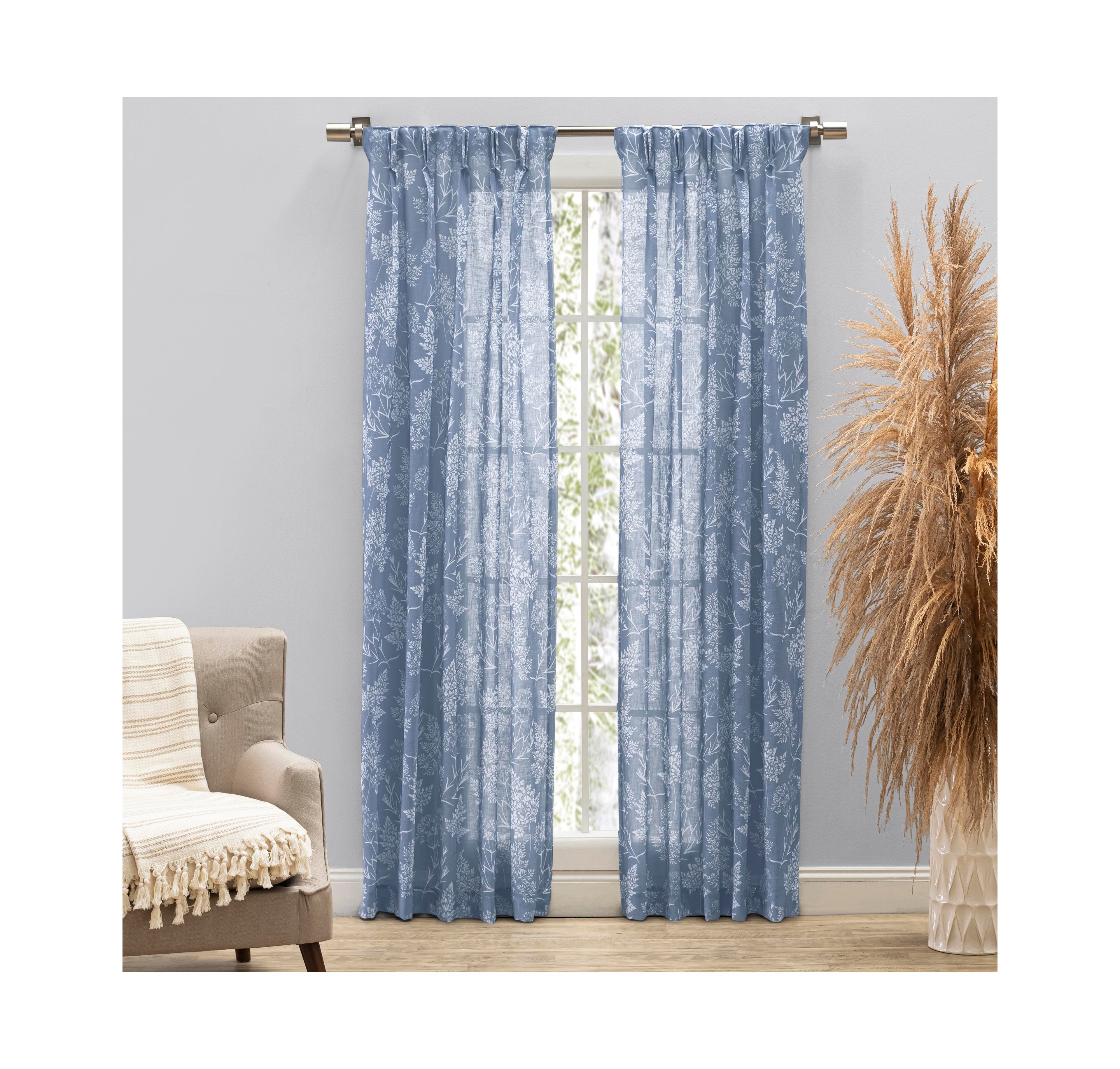 Wild Meadows Pinch Pleat w/Back Tabs Curtain Pair 50"W x 84"L