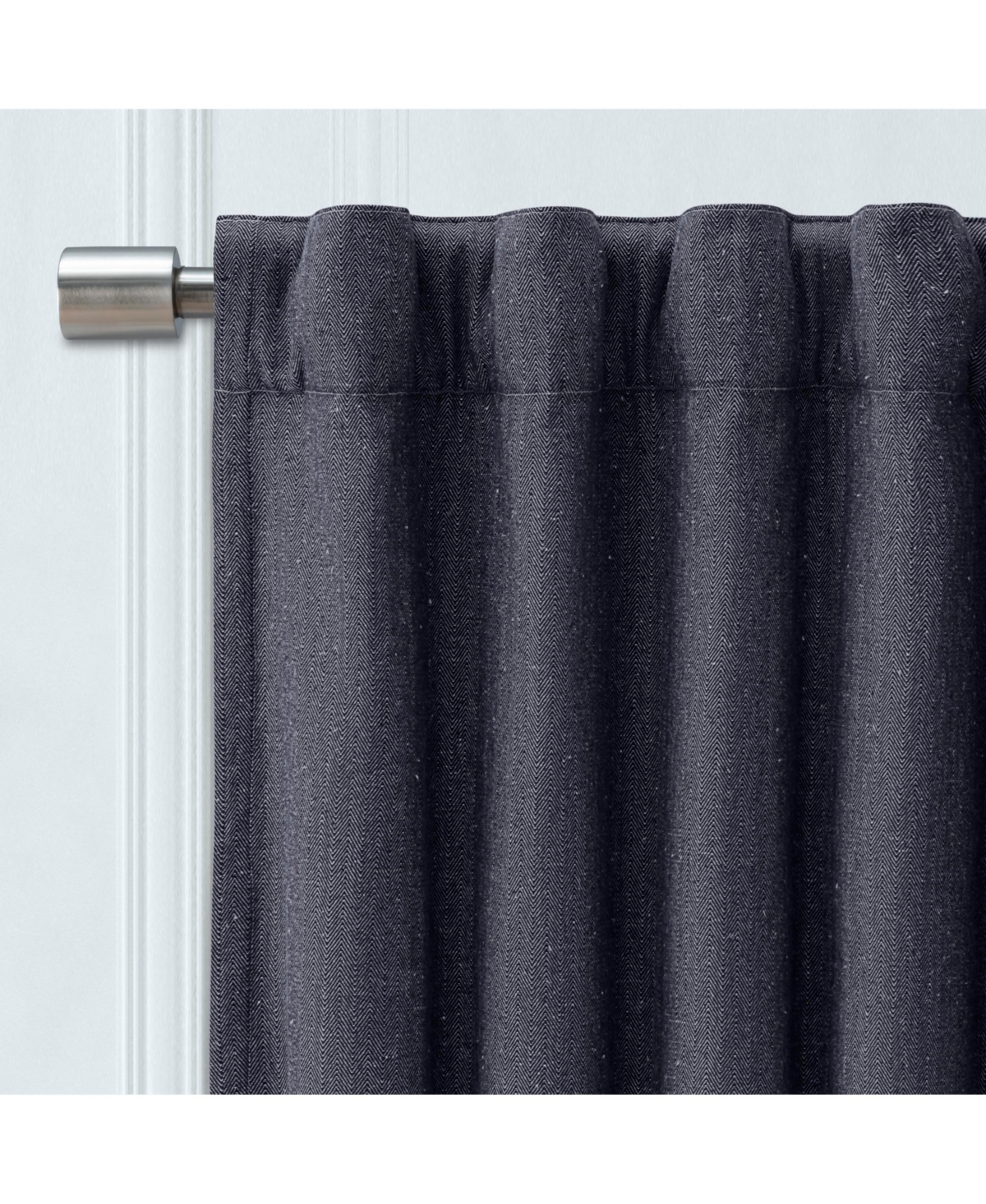 Ricardo Chevron 80C/20P Sustainable Triple Lined Rod Pocket w/Back Tabs Patio Curtain Panel 96