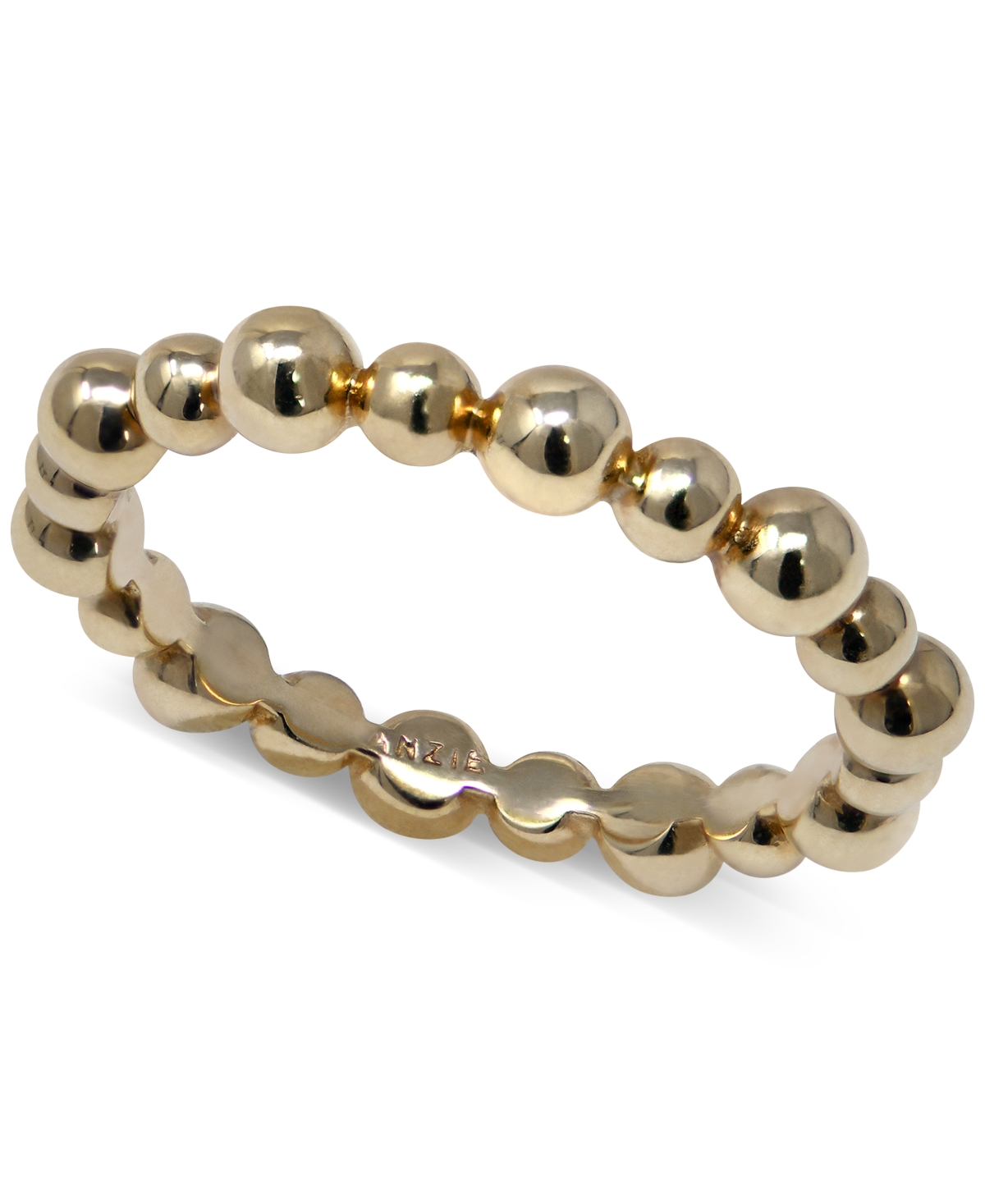 Polished Ball Beaded Band in 14k Gold - Gold