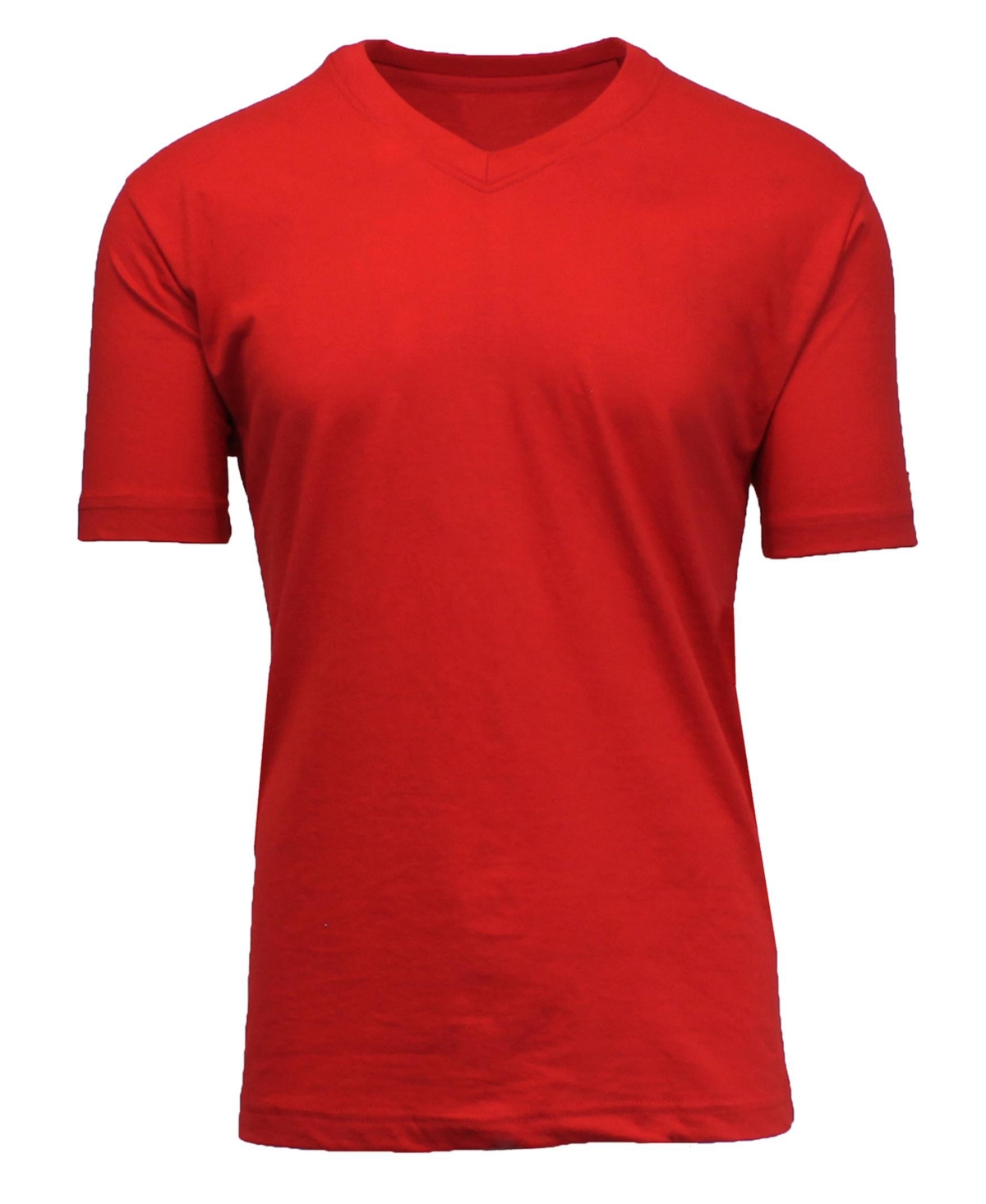 Blue Ice Men's Short Sleeve V-neck T-shirt In Red