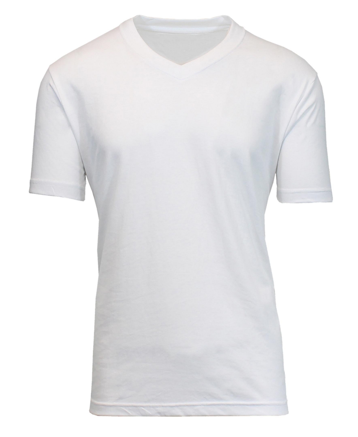 Blue Ice Men's Short Sleeve V-neck T-shirt In White