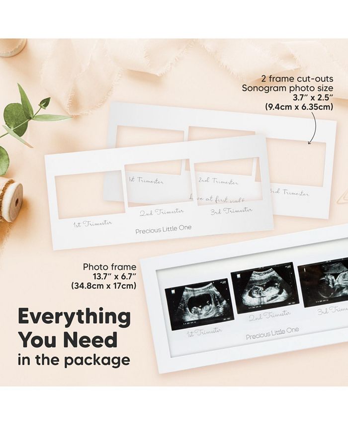 KeaBabies Sonogram Picture Frame Trio Ultrasound Picture Frames For