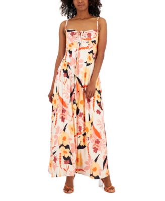 RACHEL Rachel Roy - Women's Maggie Printed Corset Maxi Dress