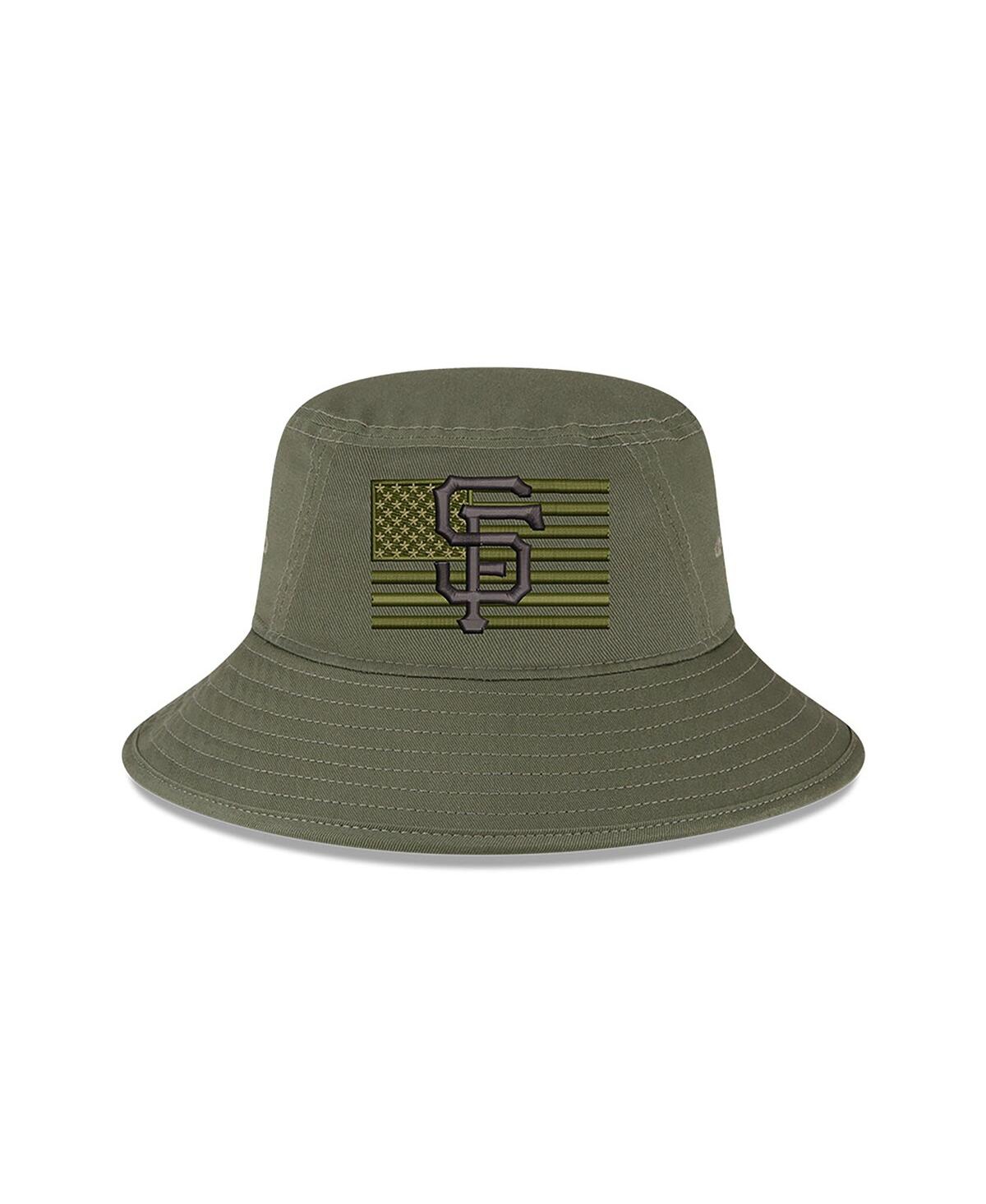 Shop New Era Men's  Green San Francisco Giants 2023 Armed Forces Day Bucket Hat