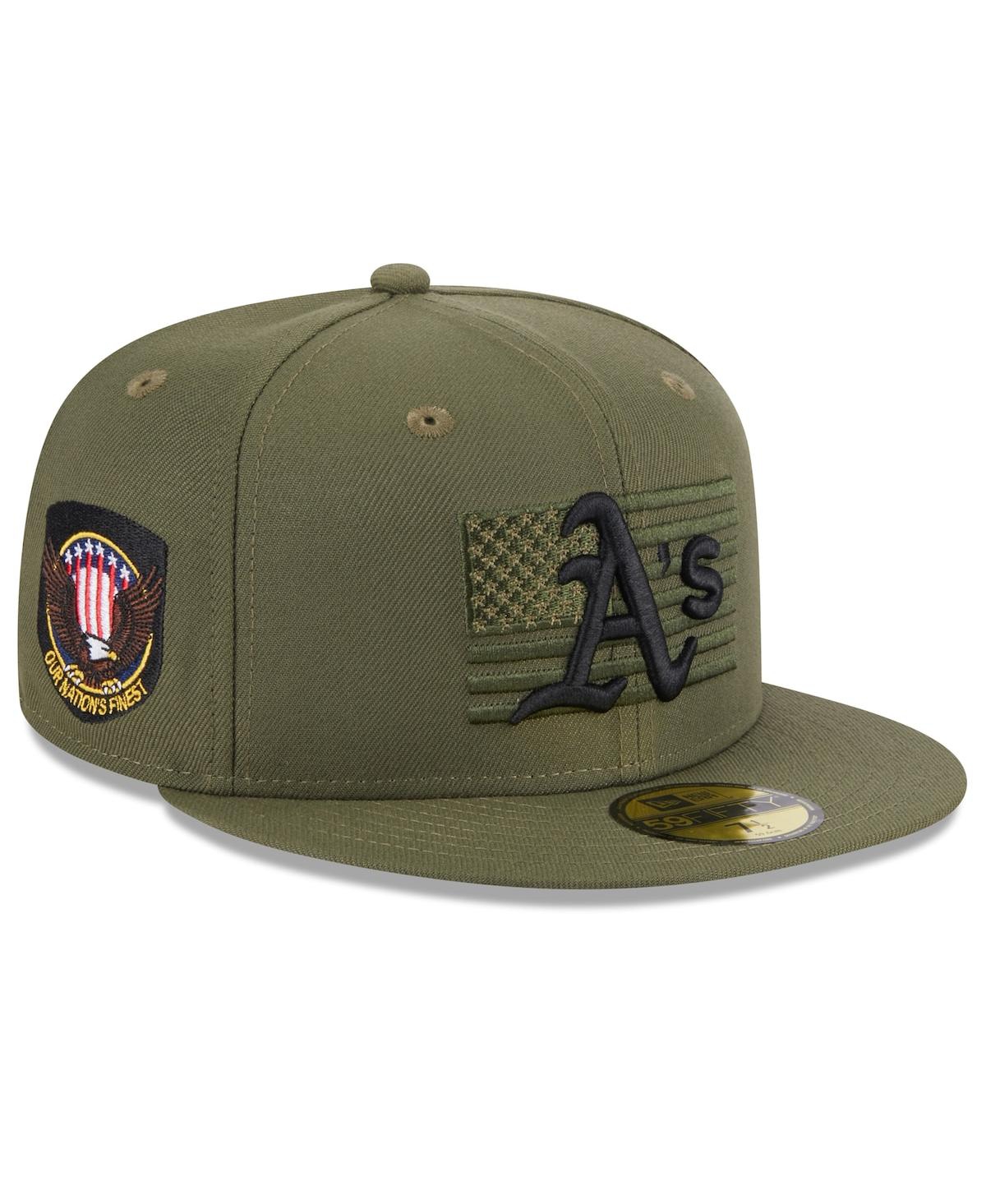 Shop New Era Men's  Green Oakland Athletics 2023 Armed Forces Day On-field 59fifty Fitted Hat