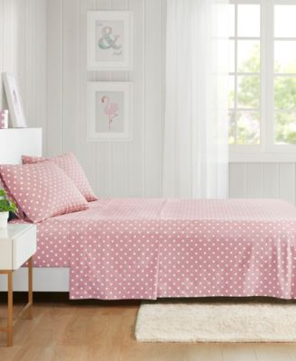 Polka Dot Cotton 3-Pc. Sheet Set, Twin