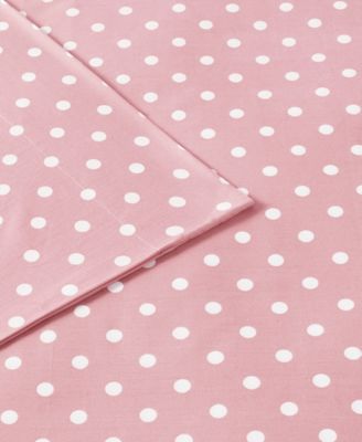Polka Dot Cotton 4-Pc. Sheet Set, Queen