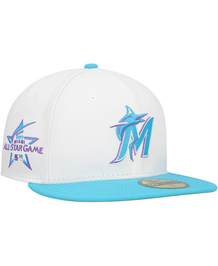 Men's New Era Scarlet Miami Marlins Low Profile 59FIFTY Fitted Hat