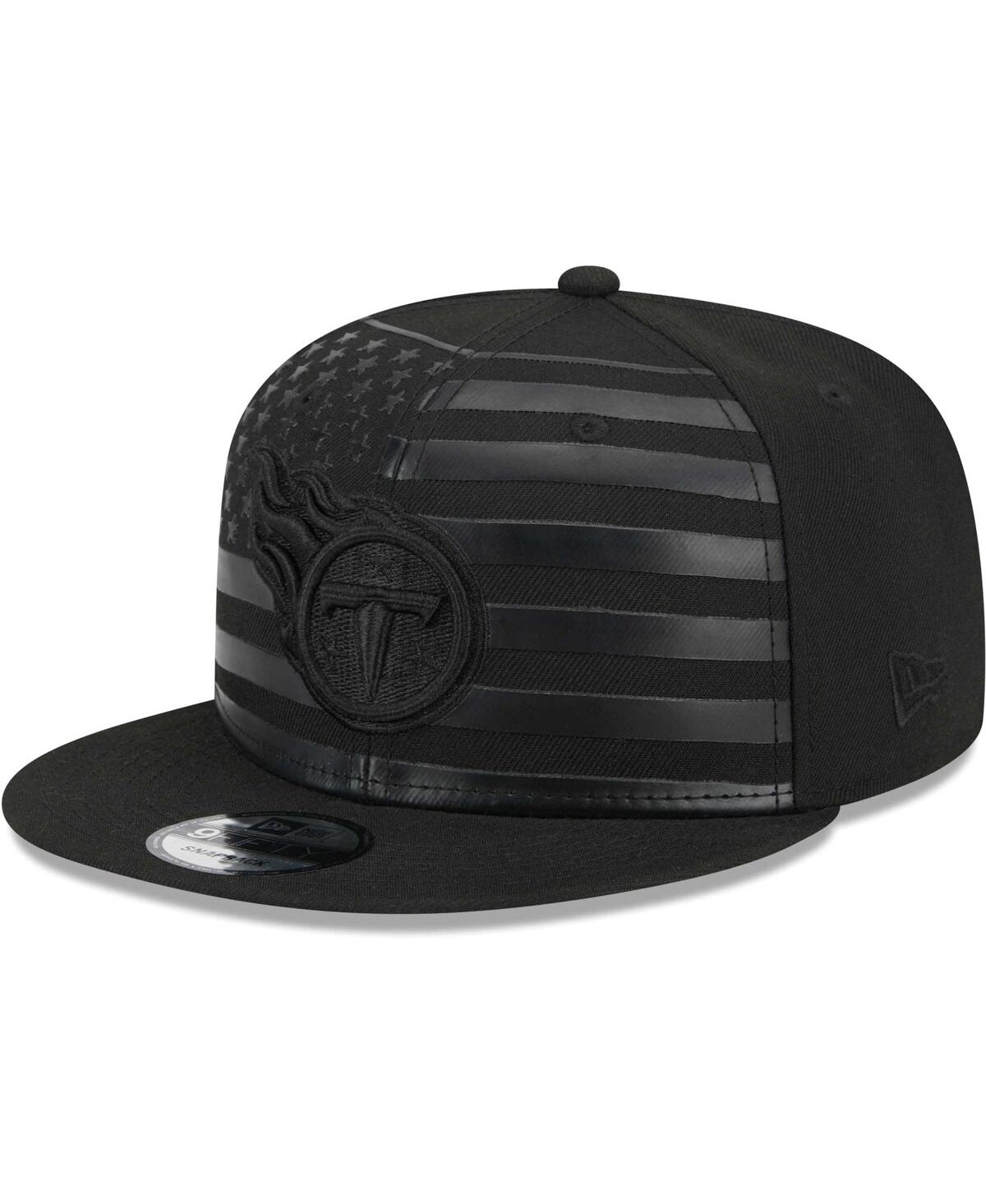NEW ERA MEN'S NEW ERA BLACK TENNESSEE TITANS INDEPENDENT 9FIFTY SNAPBACK HAT 