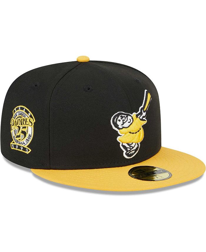 Men's San Diego Padres New Era Black Jersey 59FIFTY Fitted Hat