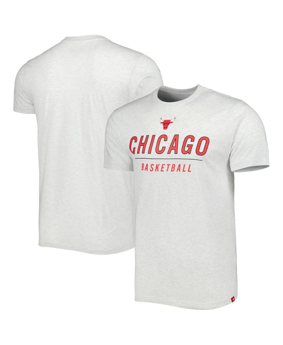 Мужская футболка Ash Chicago Bulls Turbo Tri-Blend