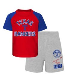 Outerstuff Infant Boys and Girls Powder Blue Heather Gray Toronto Jays  Ground Out Baller Raglan T-shirt Shorts Set