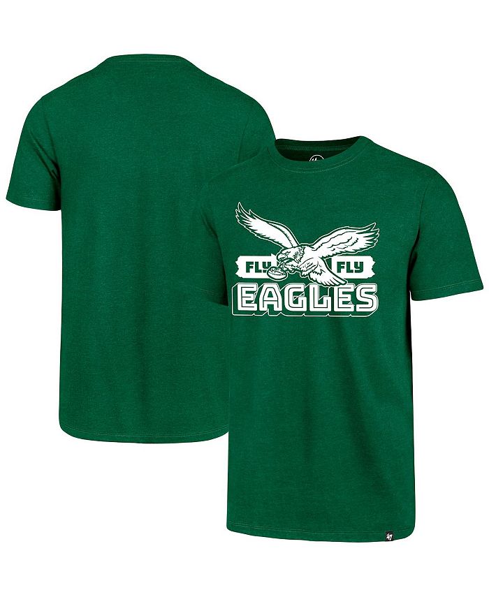 47 Brand Men's Kelly Green Philadelphia Eagles Throwback Club T