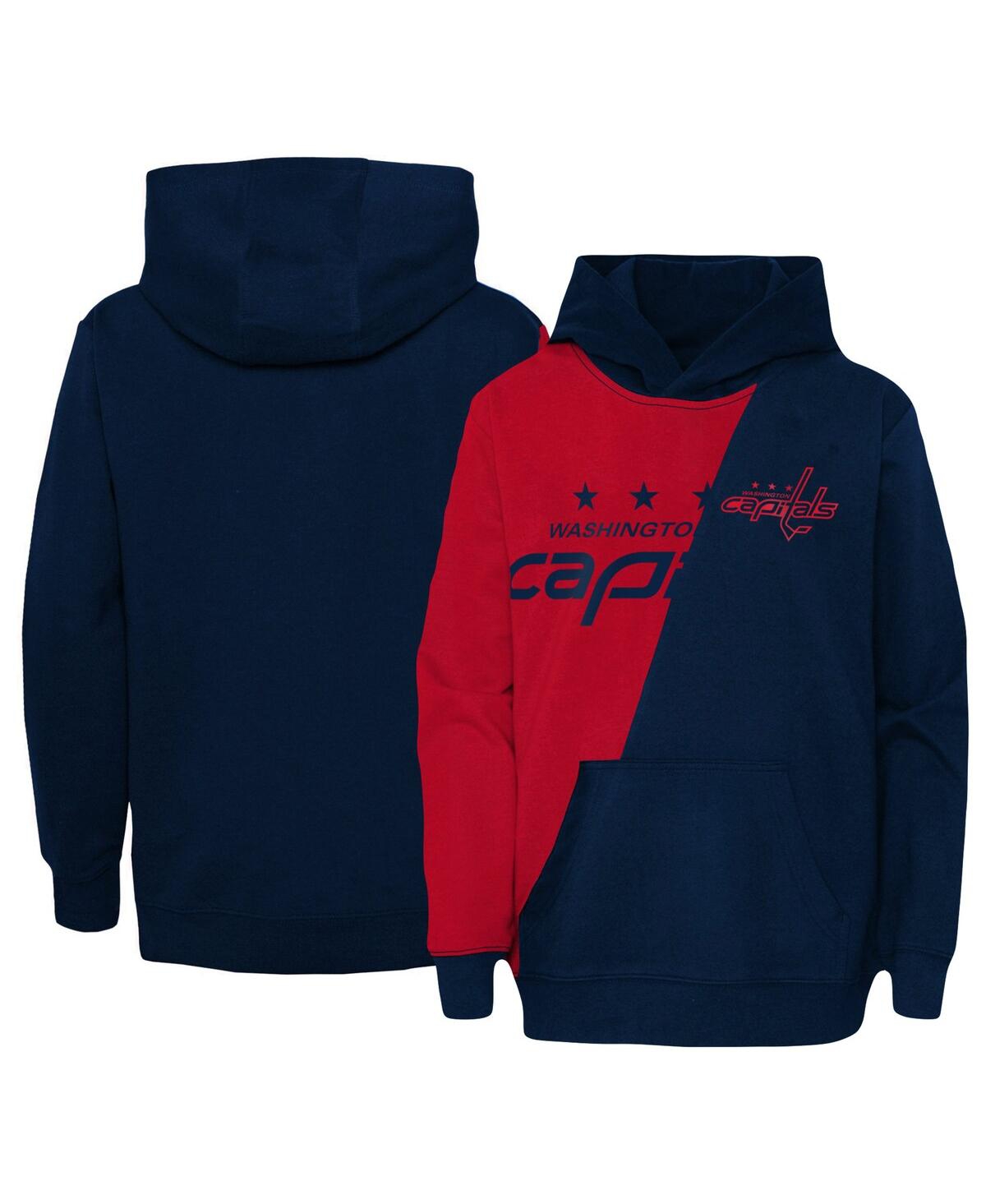 Shop Outerstuff Big Boys And Girls Red Washington Capitals Unrivaled Pullover Hoodie