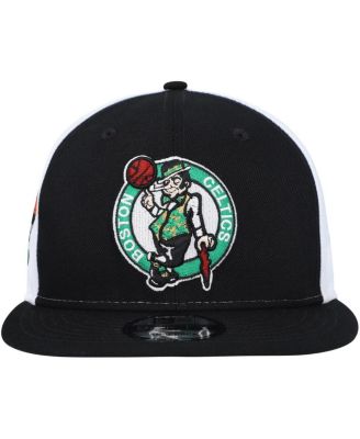 New Era Men's Black Boston Celtics Pop Panels 9FIFTY Snapback Hat