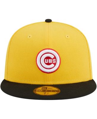 Men's Yellow, Black Chicago Cubs Grilled 59FIFTY Fitted Hat