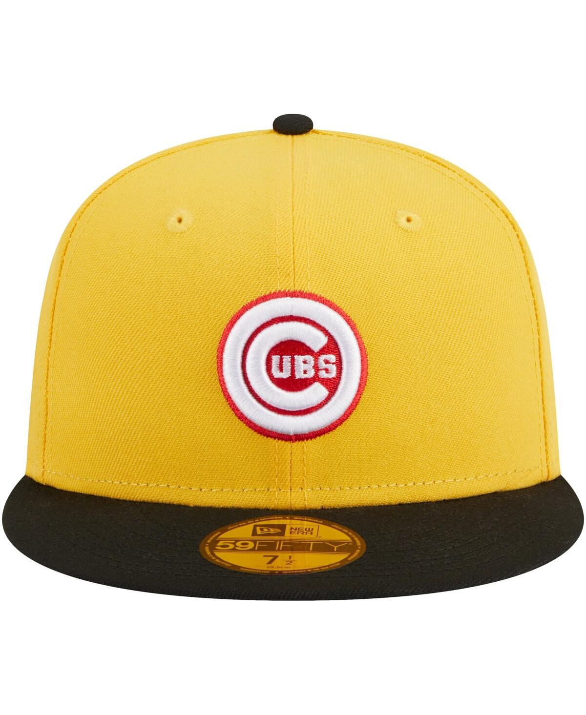 Men's New Era Black Chicago Cubs Grilled 59FIFTY Fitted Hat - Black