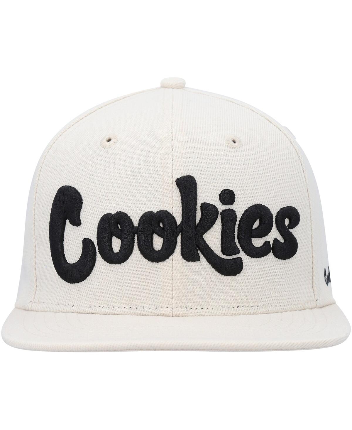 Shop Cookies Men's  Cream Original Logo Snapback Hat