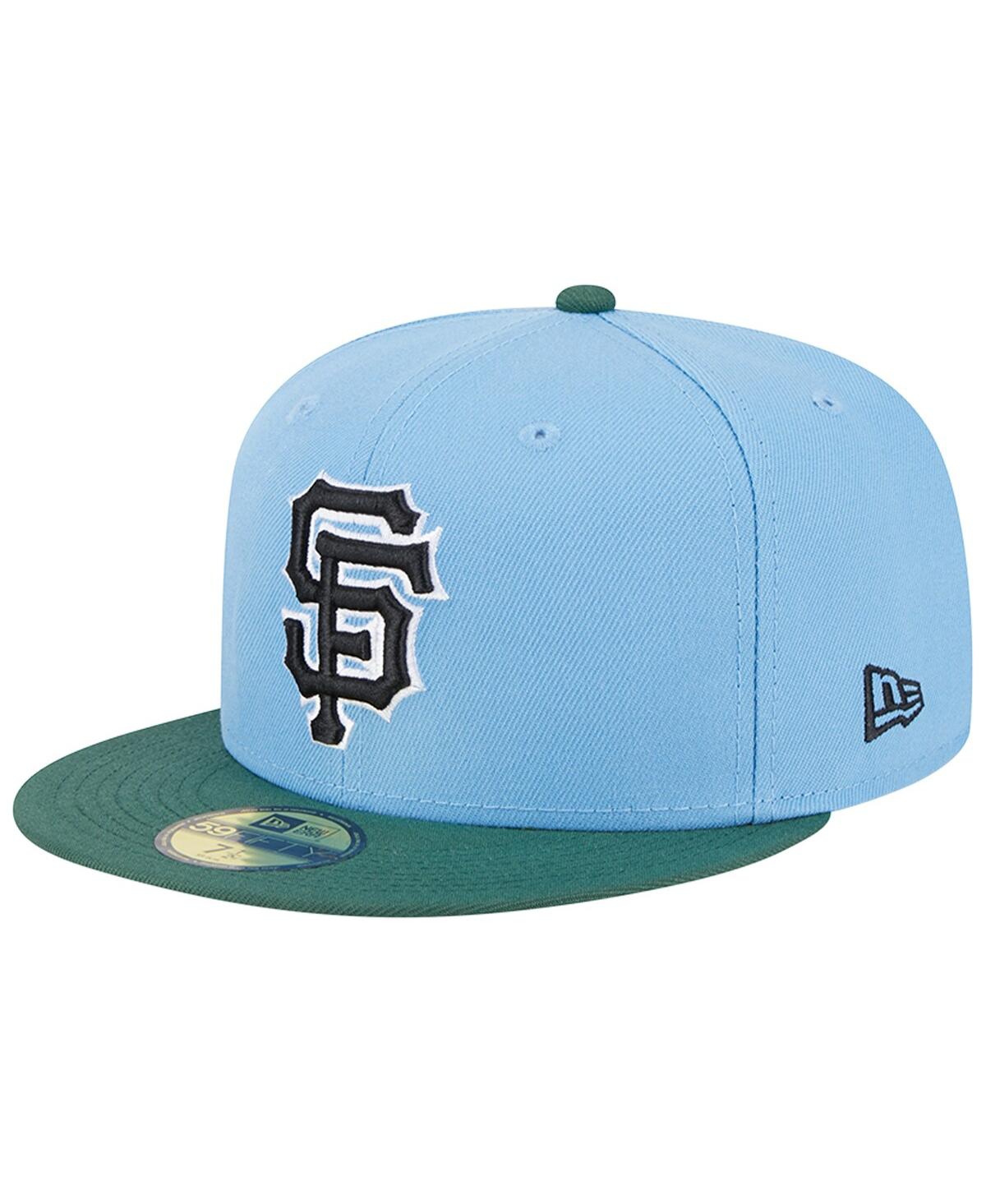 Shop New Era Men's  Sky Blue, Cilantro San Francisco Giants 2002 World Series 59fifty Fitted Hat In Sky Blue,cilantro