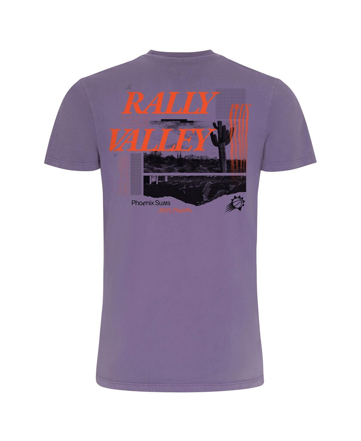 Shop Sportiqe Men's And Women's  Purple Phoenix Suns 2023 Nba Playoffs Rally The Valley Bingham T-shirt