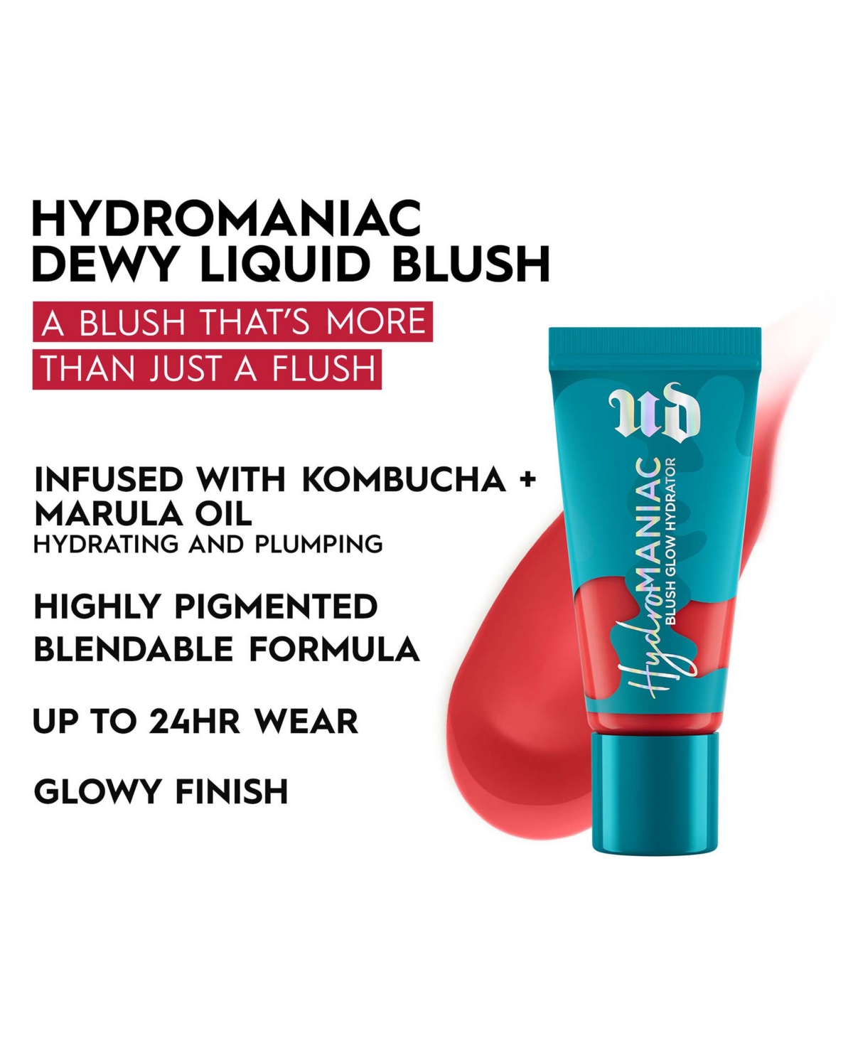 Urban Decay Hydromaniac Dewy Liquid Blush, oz. - vacation-ready coral pea