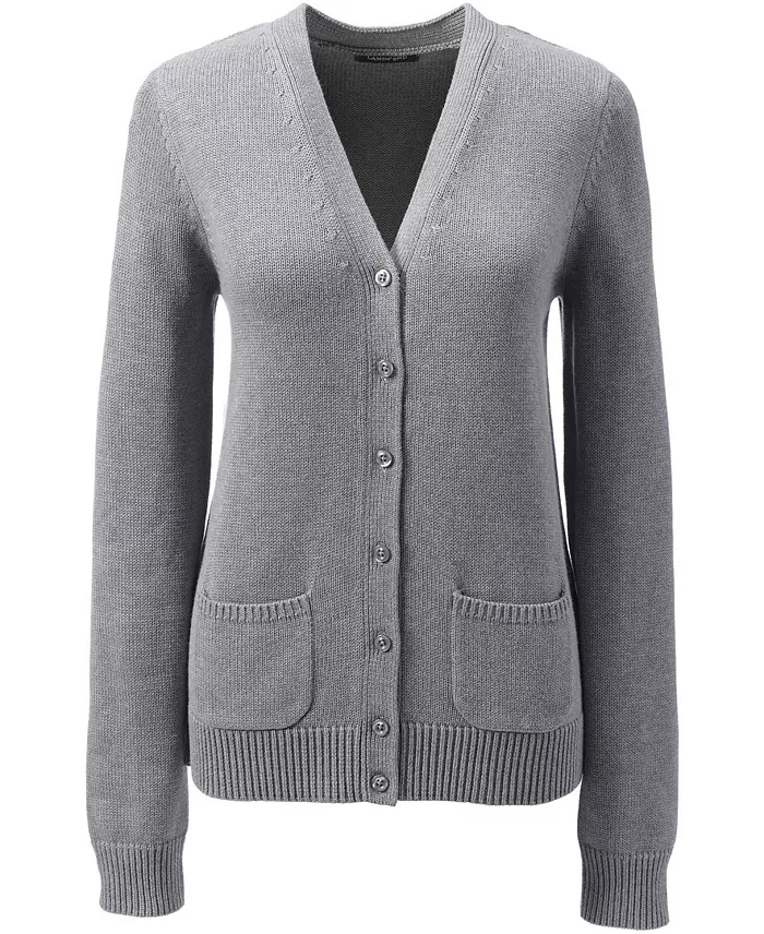 Women's Cotton Modal Button Front Cardigan Sweater - thumbnail 3