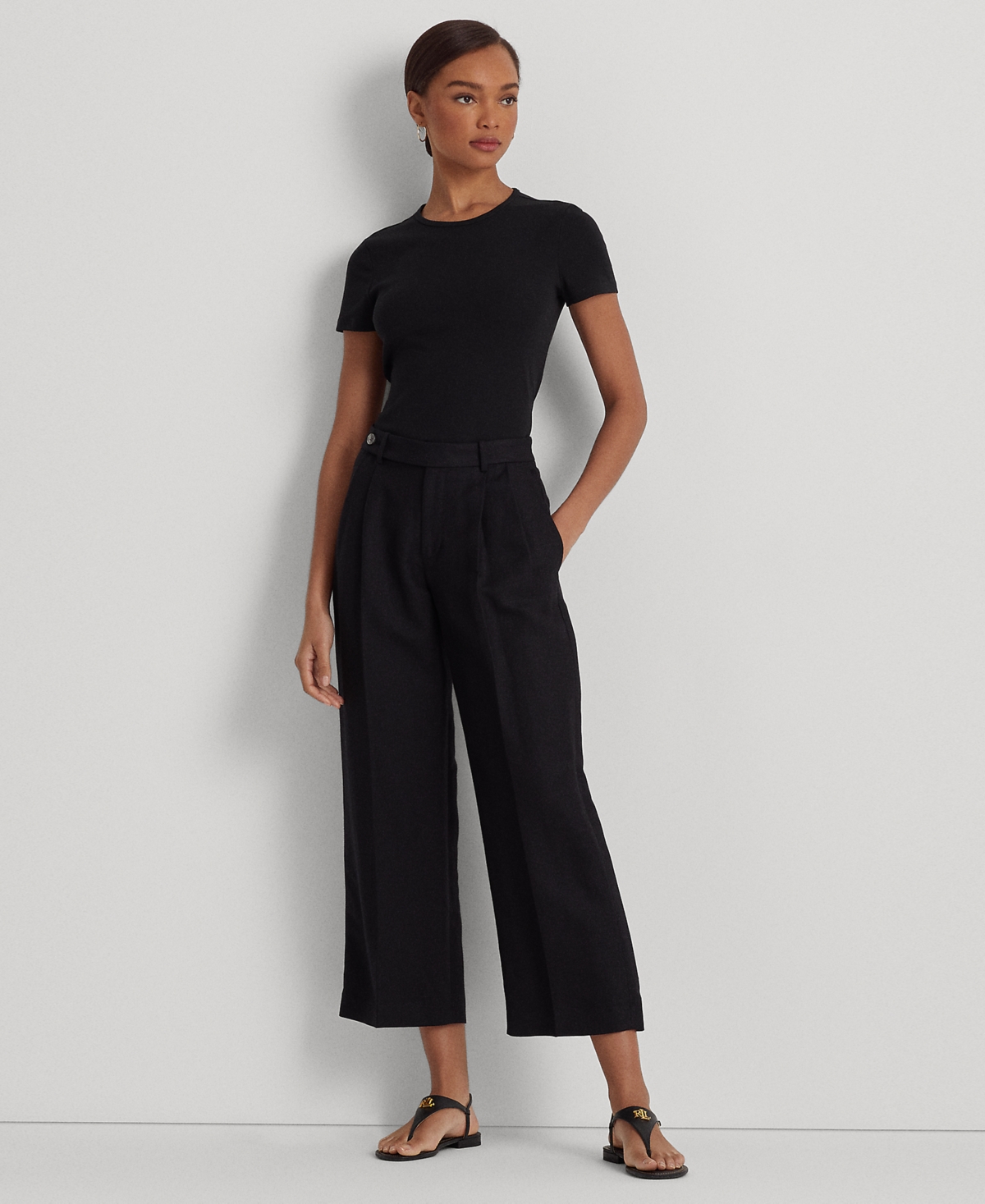 RALPH LAUREN STRETCH KNIT T-SHIRT, REGULAR & PETITE 