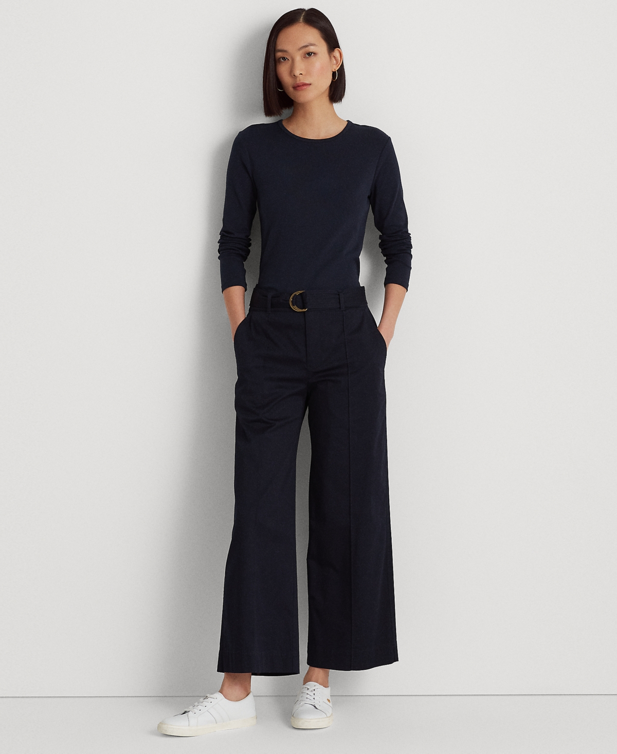 Lauren Ralph Lauren Cotton-Blend Long-Sleeve Top