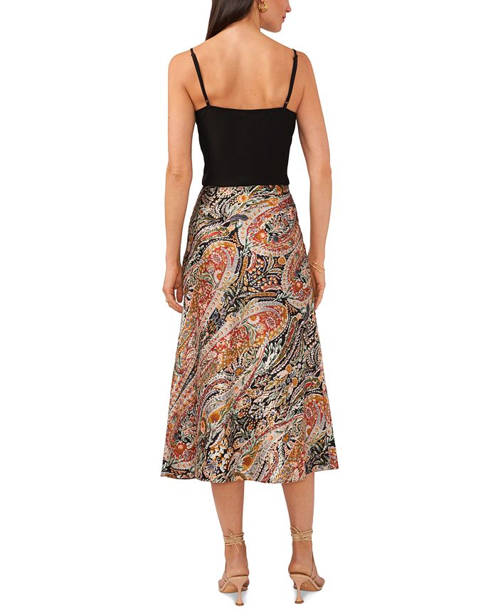 1.STATE Women's Printed A-Line Midi Skirt - Macy's