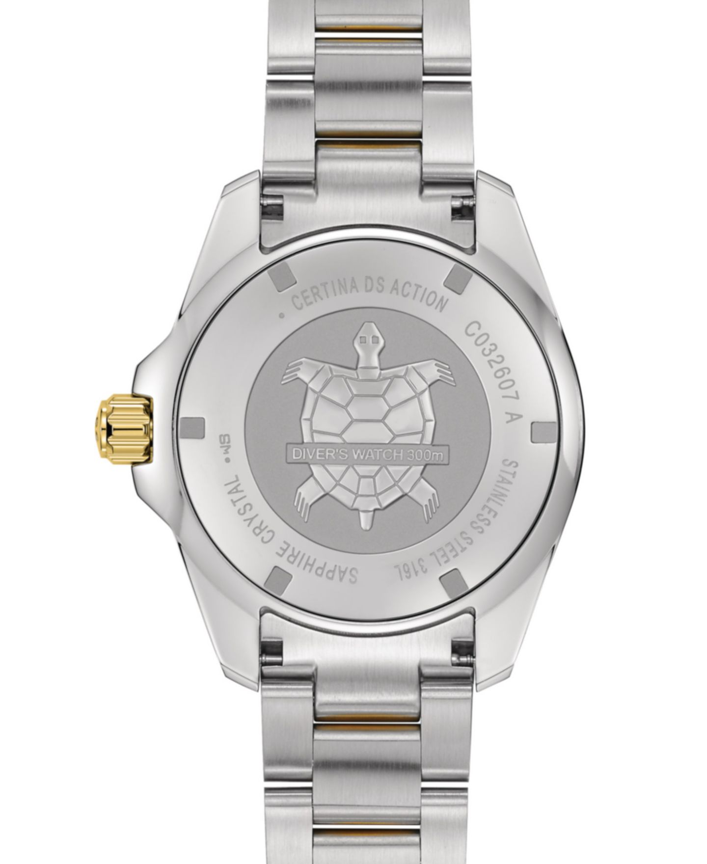 Мужские часы Certina Swiss Automatic DS Action Diver Two-Tone Stainless Steel Bracelet Watch 43mm — фото 2