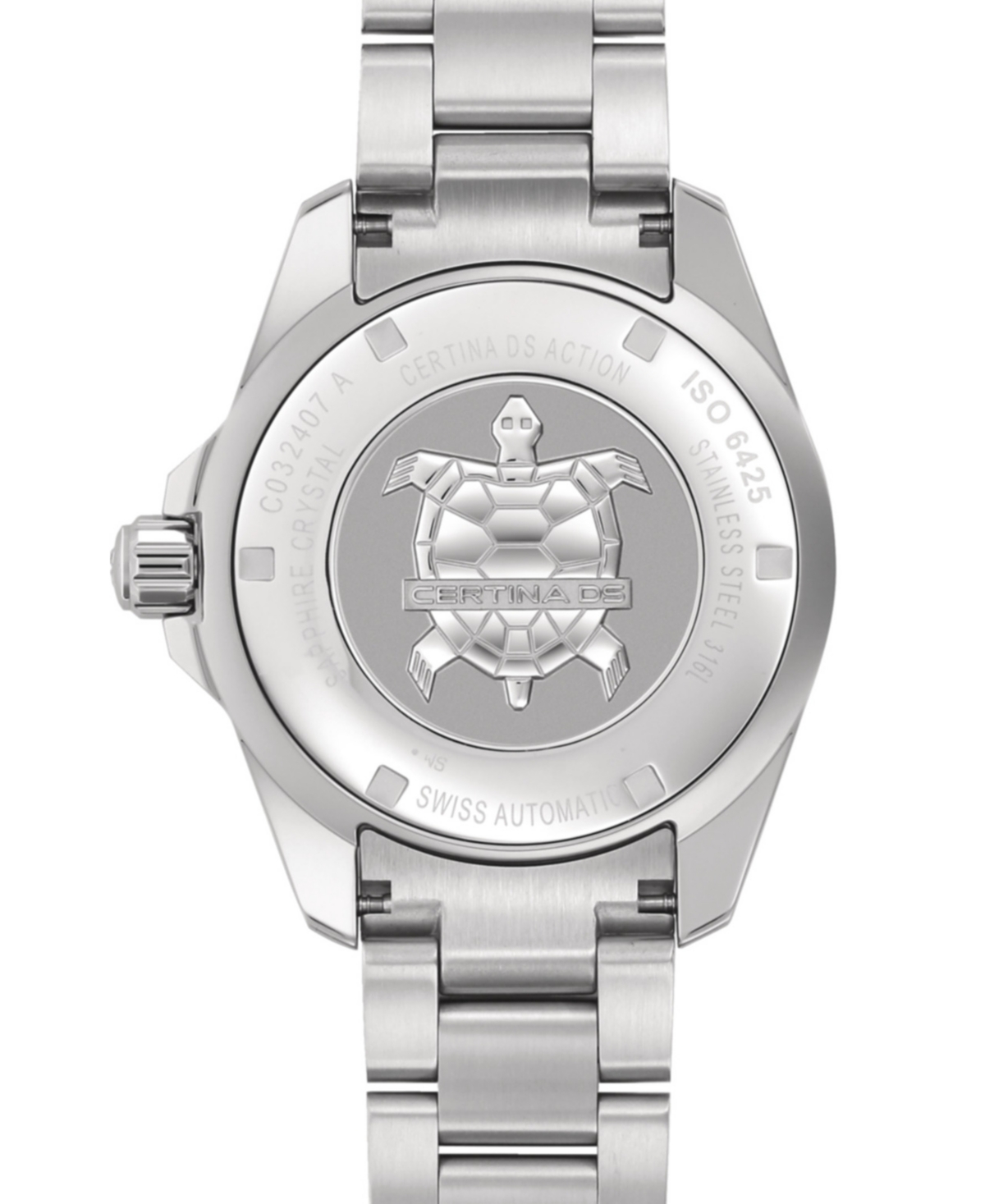 Shop Certina Men's Swiss Ds Action Stainless Steel Bracelet Watch 43mm In Black