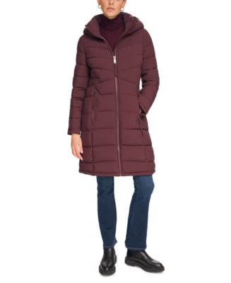 Calvin klein hooded stretch raincoat best sale