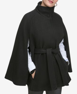 Double breasted fashion cape jacket