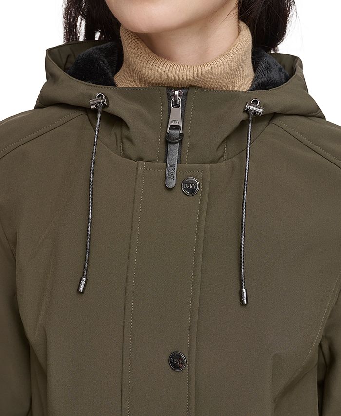 Dkny cheap hooded raincoat