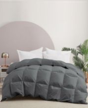 Grey feather comforter sales
