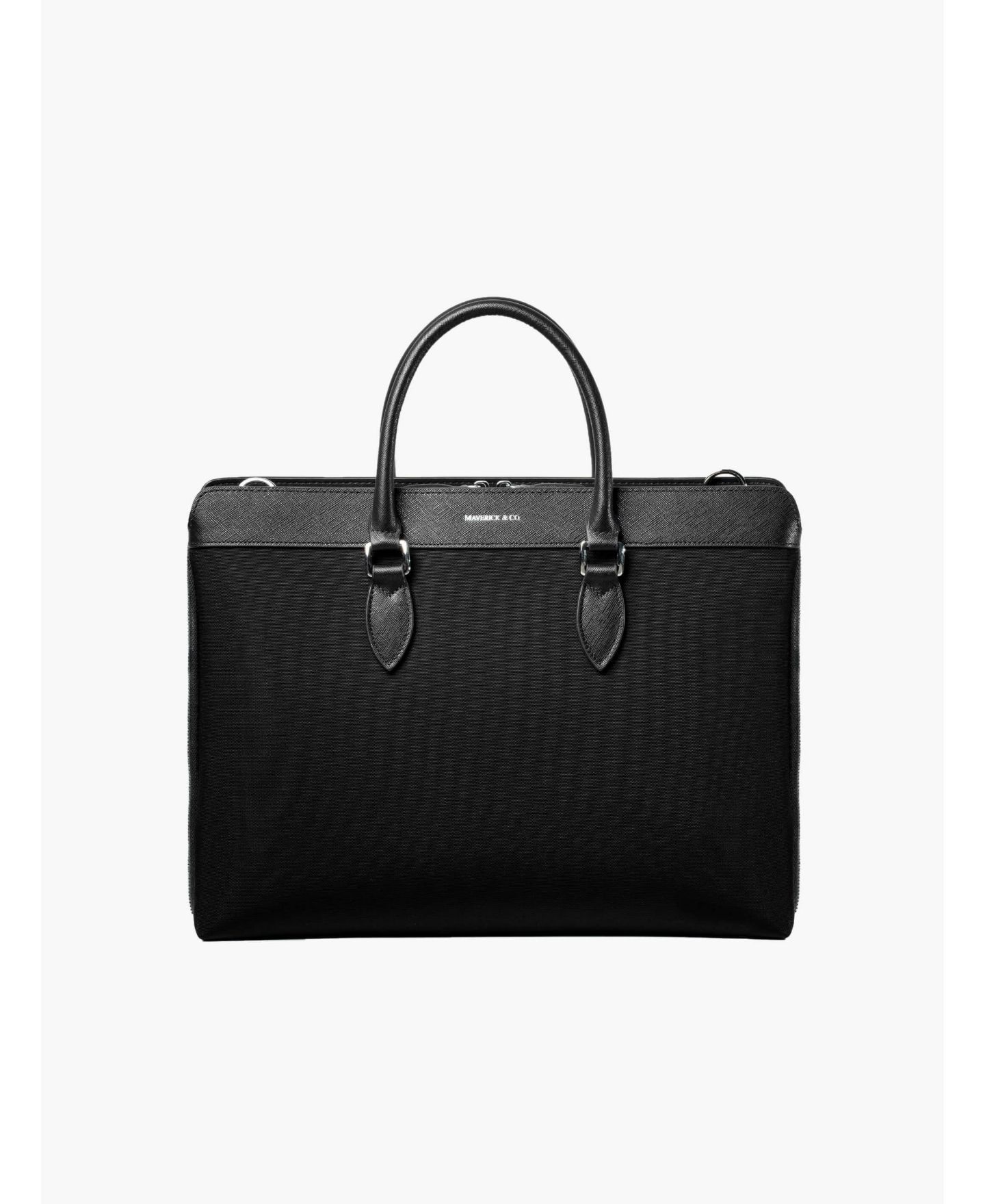 Мужская сумка MAVERICK & CO. Alpha Leather Trimmed Briefcase — фото 6