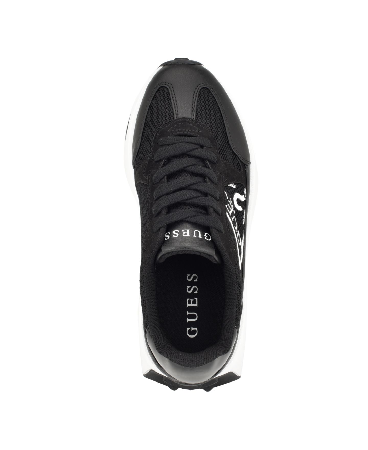 Женские кроссовки GUESS Calebb Chunky Platform Fashion, цвет: Чёрный — фото 4