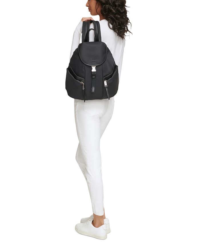 Calvin Klein Shay Nylon Front Buckle Zip Around Backpack Macy's