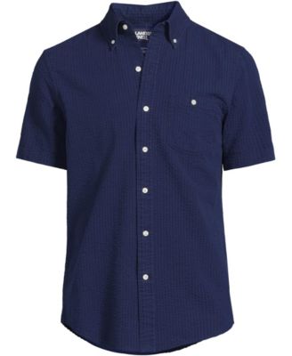 Men's Short Sleeve Seersucker Shirt