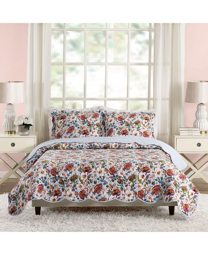 Vera Bradley Sea Air Floral 2 Piece Quilt Set Twin Macy s