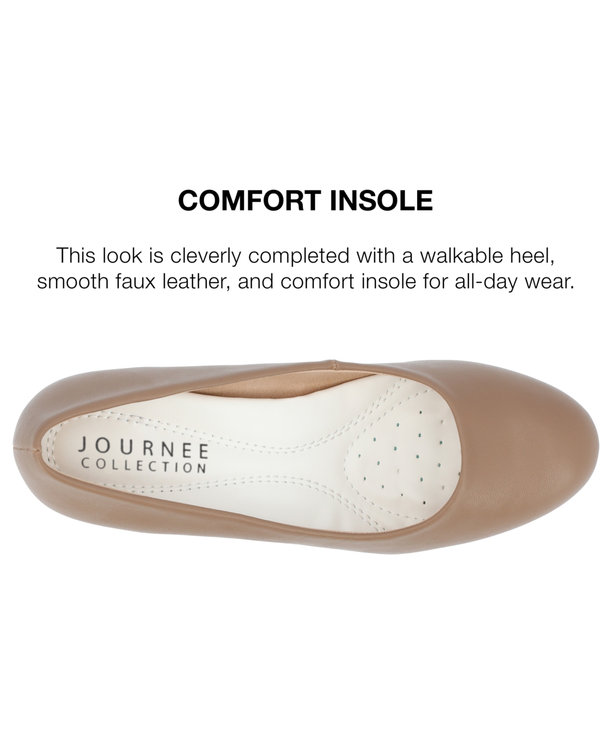 Shop Journee Collection Women's Luu Round Toe Pumps In Chestnut