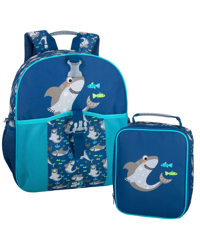 Baby Shark Up We Go Toddler Boys Backpack and Lunch Bag, 2Piece Set
