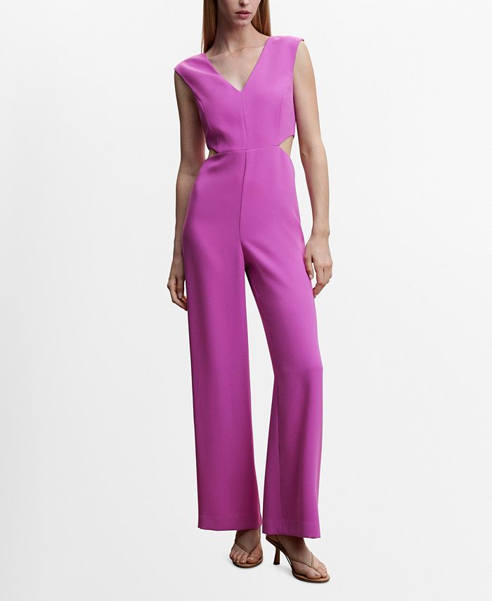 Macy's purple jumpsuit outlet