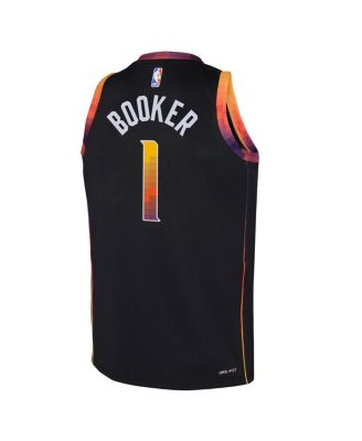 Big Boys and Girls Devin Booker Black Phoenix Suns 2022/23 Swingman Jersey - Statement Edition