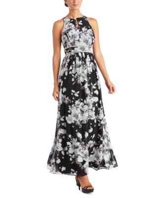 R & M Richards - Petite Floral-Print Maxi Dress