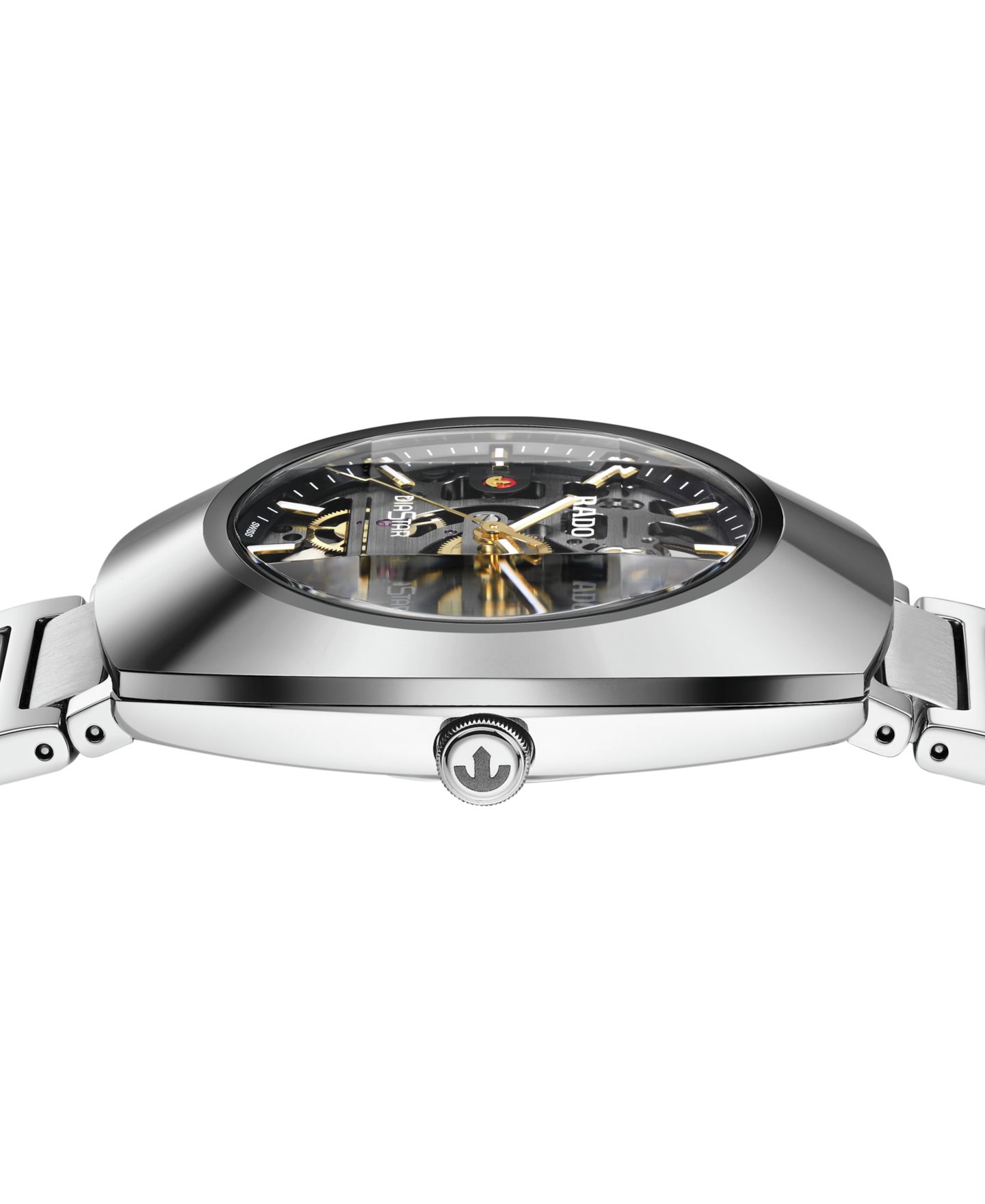 Часы Rado Unisex Swiss Automatic DiaStar Skeleton Stainless Steel Bracelet Watch 38mm — фото 5