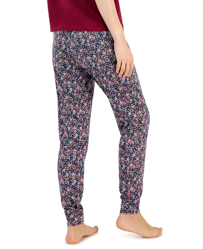Jenni Women's Printed Knit Jogger Pajama Pants, Created for Macy's - Macy's